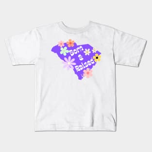 Groovy South Carolina Kids T-Shirt
